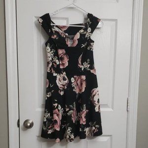 BP Emerald Sundae Off Shoulder Floral Dress